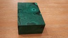 Malachite Lidded Trinket Box Handmade In Congo
