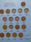 Set Of Canada Small Cents 1920-1972 In Whitman Folder Penny 1c 1p