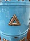 Perfection Smokeless Oil Heater  430 Blue Enamel Antique  m 