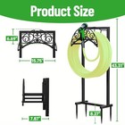 43 3  Detachable Metal Garden Hose Holder Spray Hanger Freestanding 4 Spikes