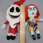 Disney Jack Skellington   Sally  Nightmare Before Christmas 10  Plush Santa Suit