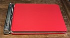 Vintage Red Boorum   Pease Metal Top Accounting Ledger Lock Post   Blank Pages