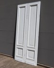 Pair Of French Antique Painted Doors double Doors-solid Old Growth Fir Wood