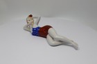 Sexy Pin-up Bather Figurine  German Art Deco Style  Art Nouveau Style  Porcelain