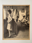 1944 Raphael Soyer Lithograph - Auto Signed  in The Studio  - Limited To 250