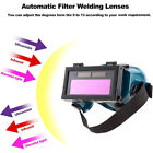 Solar Portable Welder Goggles Helmet Mask Auto-darkening Flip Up Welding Glasses