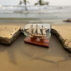 Vintage Handcrafted Ship In A Bottle Nautical Decor Collectible