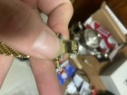 Vintage 18k Yellow Gold Wide Chevron Mesh Link Bracelet 750 Hallmark
