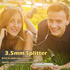 3 5mm Trs Stereo Audio Splitter Cable  1ft 1 Male To 3 Female Headphone Aux S   