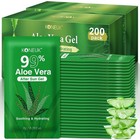 200 Pack Aloe Vera Gel 99  Pure - Moisturizing   Soothing For Face  Hair  Travel