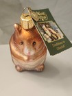 Old World Christmas hamster glass Christmas Ornament hand Crafted