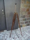 Wooden Antique Royal Nautical Tripod Floor Lamp Stand Shade Tripod Gift decore