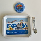 Vintage Expo 86 Worlds Fair Vancouver Canada Lot - Metal Tray Button Ernie Plush