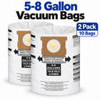 10 Pack Vacuum Dust Bags For Shop Vac 5-8 Gallon Wet Dry Vacuums Disposable