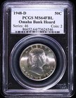 1948 D Franklin Half Dollar Pcgs Ms 64 Fbl Omaha Bank Hoard