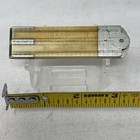 Early Stanley German Silver Old Folding 12   Caliper Ruler  no  39  Ivory 1800s
