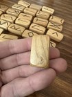 Vintage Elder Futhark Nordic Wooden Runes - Set Of 25