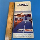 1953 Los Angeles Ca Hollywood Beverly Hills Hollywood Glendale Texaco Street Map