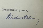 Woodrow Wilson  as Governor  Typed Letter Signed 1910