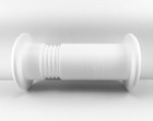 1 20  Id Cable Pass Through Wall Port 3 5 8  - 5 1 4  Wall Thickness  white     