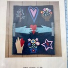 Felted Wool Applique Wall Hanging Pattern Forever Friends Primitive Folk Art Vtg