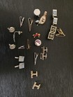 Men s Mixed Lot Cufflinks Tie Bars Tie Tacks Pins Collar Bars 17pc Metal