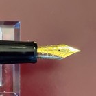 Vintage A t  Cross Solo Classic Fountain Pen   Black Lacquer   Gold Tone   Fine
