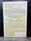 1930s Mickey Mouse Walt Disney Bell Bread Recipe Card Playing Music Guitar