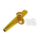Exquisite Aluminum Alloy Kazoo With 5 Kazoo Flute Diaphragms Gold And Silver