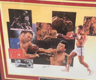 Muhammad Ali Signed By Ali   Artist 16x20 Ltd Ed 500 Litho Matted With Nameplate