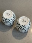 Patron Tequila Beehive Tumblers Set Of 2  White   Green Limited Edition Ceramic 