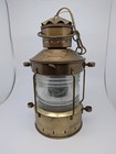 Vintage Brass Anchor Ankerlicht Nautical Lantern Converted Electric 14 5   La4