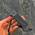 Vortek Warthog Black G10 Heavy Duty Tactical Tanto Blade Folding Pocket Knife
