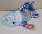 Ty Beanie Baby Chompers The Shark  2004 Bbom  7 5  New Mwmts Stuffed Animal Toy