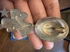 Vintage Sterling Silver Western-style Dangling Brooch Pin pendant