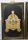 Large Chinese Imperial Emperor   Empress Wall Art Set  2      36x24 Vintage