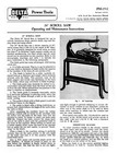 Delta 24  Scroll Saw Older Style Operating  Maintenance   Parts Manual  1954