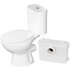 500w Upflush Macerating Toilet System Dual Flush For Basement With 4 Water Inlet