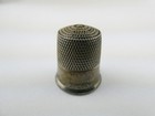 Vintage Sterling Silver Size 10 Thimble With Ornate Trim Near Edge 2 5g  75 Inch