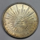 1903 Mo Mexico Silver Peso Cap   Rays Large Silver Crown Coin Au  k84
