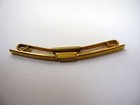 Vintage Tie Collar Clip Bar  Smooth Gold Tone Classic Design