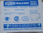 Zurn Wilkins 1-35xl Atmospheric Vacuum Breaker 1 