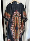 Dashiki Women Shirt African Hippie Vintage Top Haute Tribal Blouse With Scarf