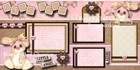 Baby Girl  2 Premade Scrapbook Pages Paper Piecing Layout 12x12 Album By Cherry
