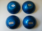 Set Of Four Vintage Mid Century Norwegian Emalox Blue Enameled Aluminum Bowl 4     