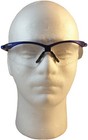 Jackson Nemesis Metallic Blue Frame Safety Glasses With Fog Free Clear Lens
