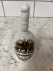 Set Of Three Vintage Decorative Porcelain Bells With Religious Imagery 