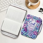 Flowers Bible Cover With Handle Carrying Case For Bible Study Study Bible Case F