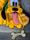 Disney Parks 18  Pluto 3d Christmas Holiday Gold Stocking dog Bone Rate Nwot