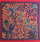 Rare  the Dream Of The Gods  Huichol Yarn Painting Indigenous Mexico Art